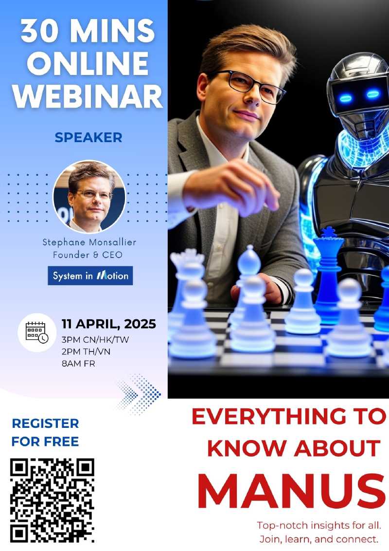 Free Webinar - Everything to know about Manus - April 11th