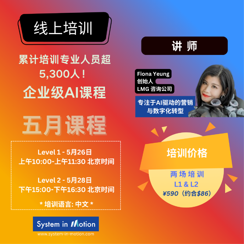 在线培训Level-2课程 2026年5月28日