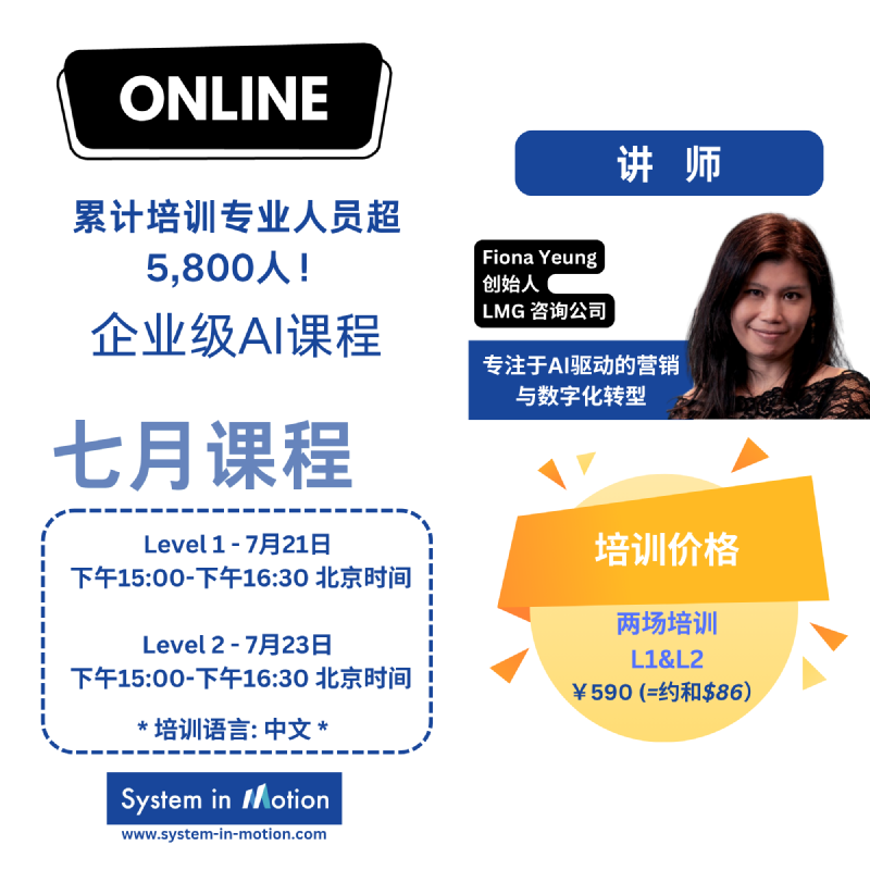 在线培训Level-2课程 2026年7月23日