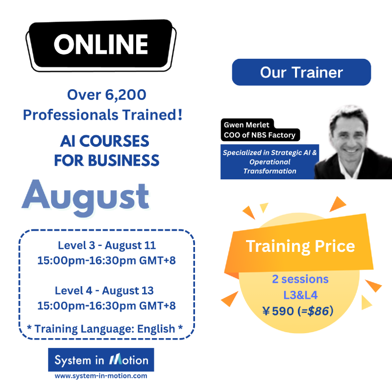 Online Training Level-4 August 13th 2026